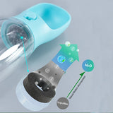 Bärbar vattenflaska och matare för hundar