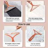 Dubbsidig manuell hår och ludd­borttagare