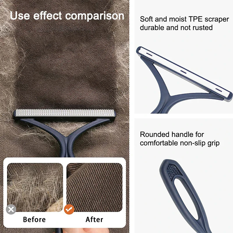 Dubbsidig manuell hår och ludd­borttagare